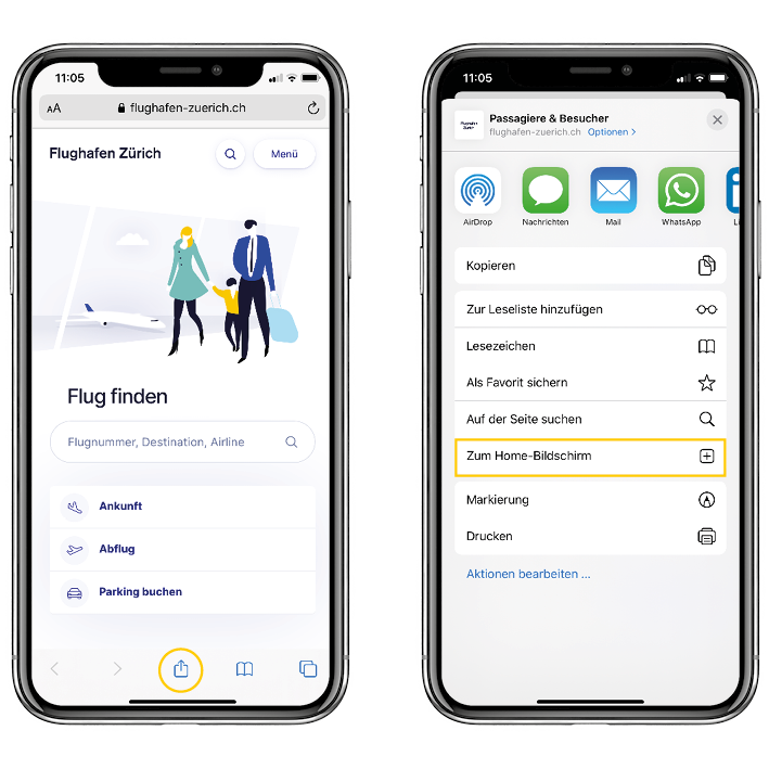 PWA setup iOS Deutsch