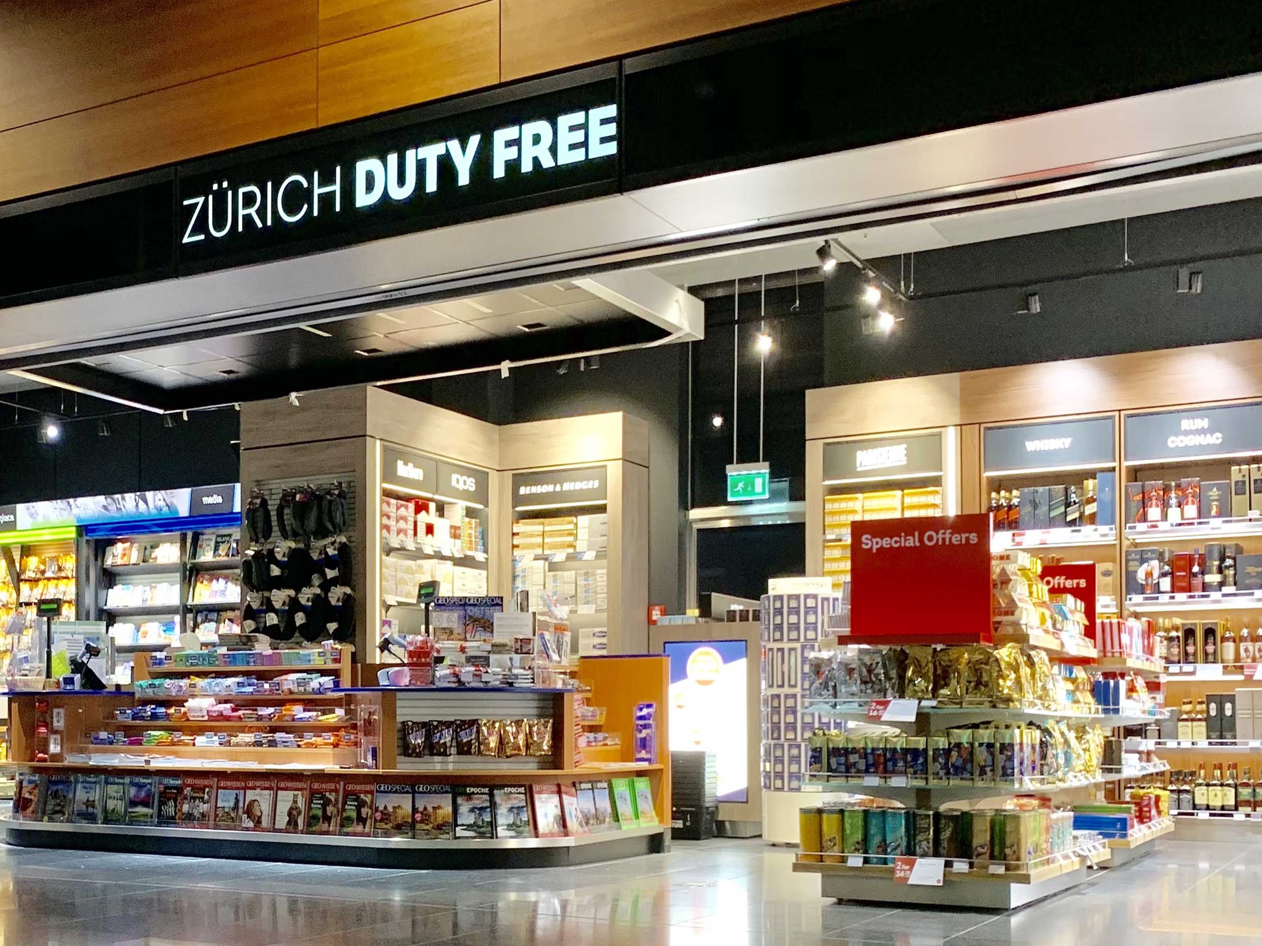 zurich duty free flughafen zuerich
